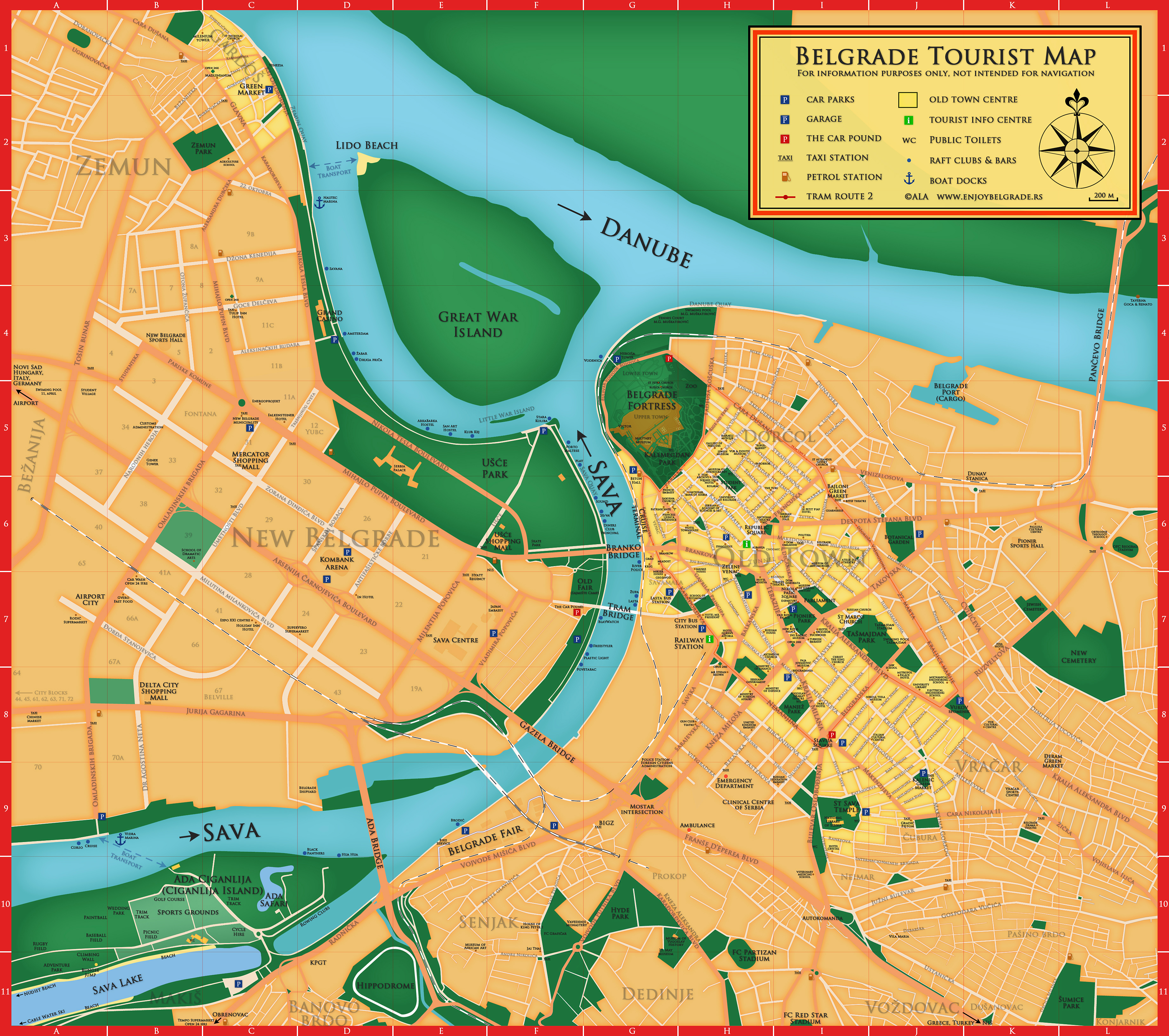 skadarlija mapa beograda Belgrade Restaurants skadarlija mapa beograda