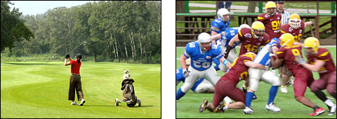 Golf Course and American Football - Ada Ciganlija