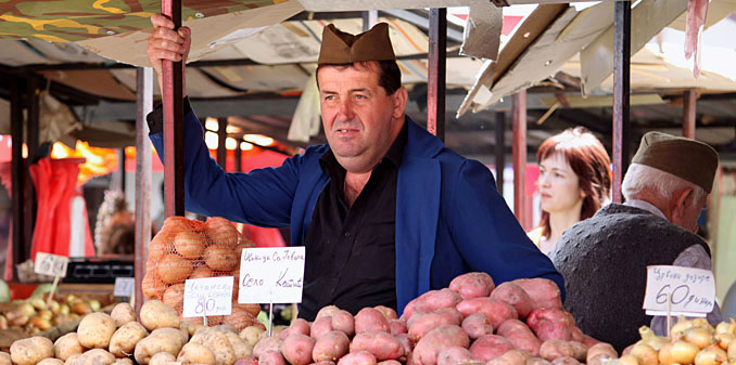 Kalenic market in Belgrade