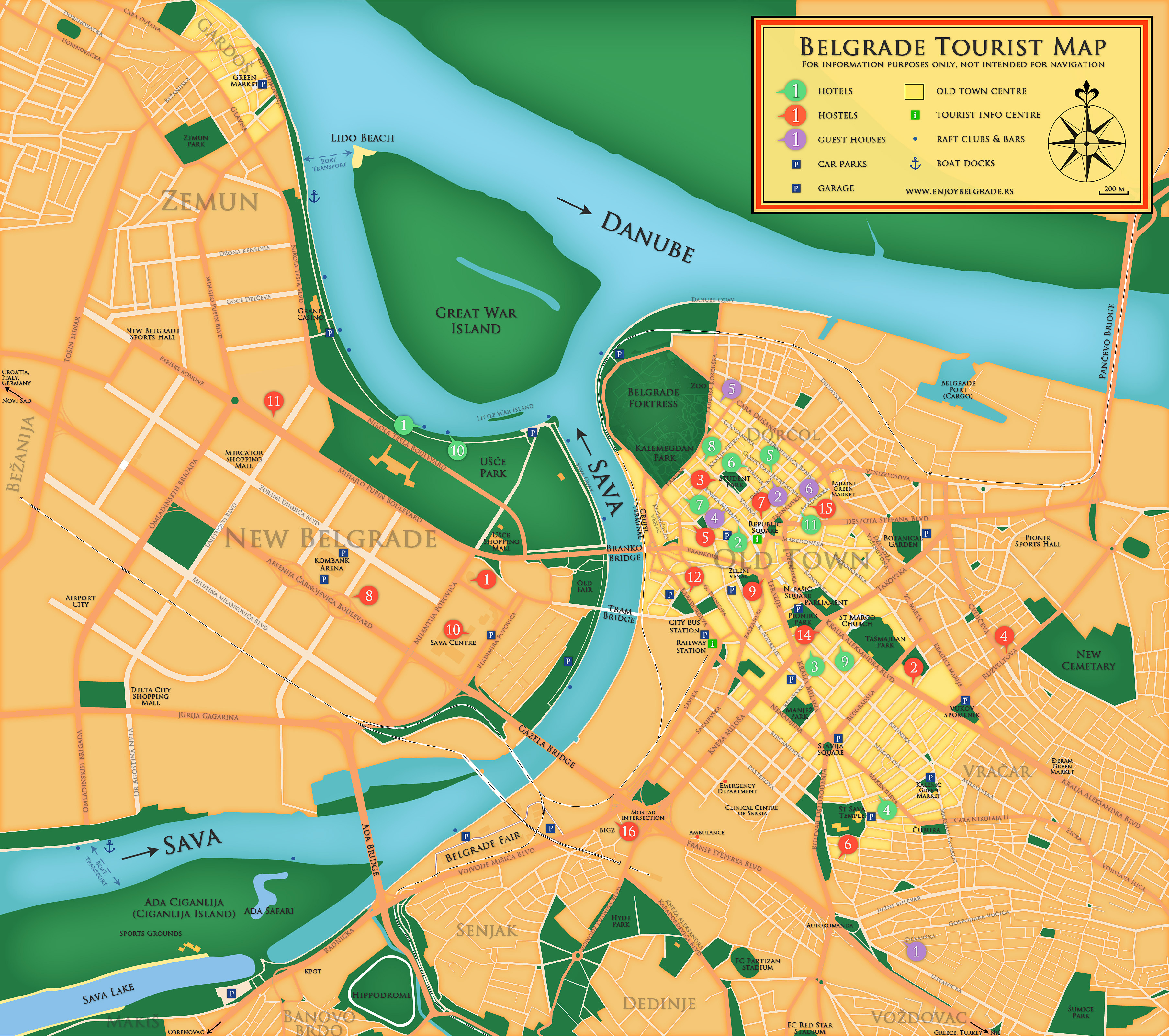 mapa beograda bulevar nikole tesle Hoteli i hosteli u Beogradu mapa beograda bulevar nikole tesle