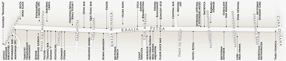kralja petra beograd mapa Ulica Kralja Petra kralja petra beograd mapa