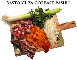 Sastojci za čorbast pasulj